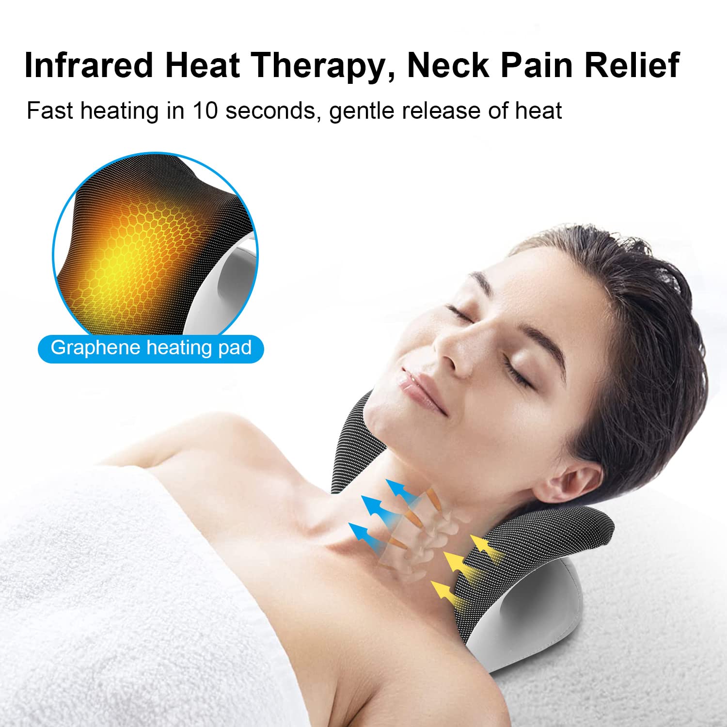Heated Neck Stretcher Therapy  - Neck Pillow Memory Foam recension och pris