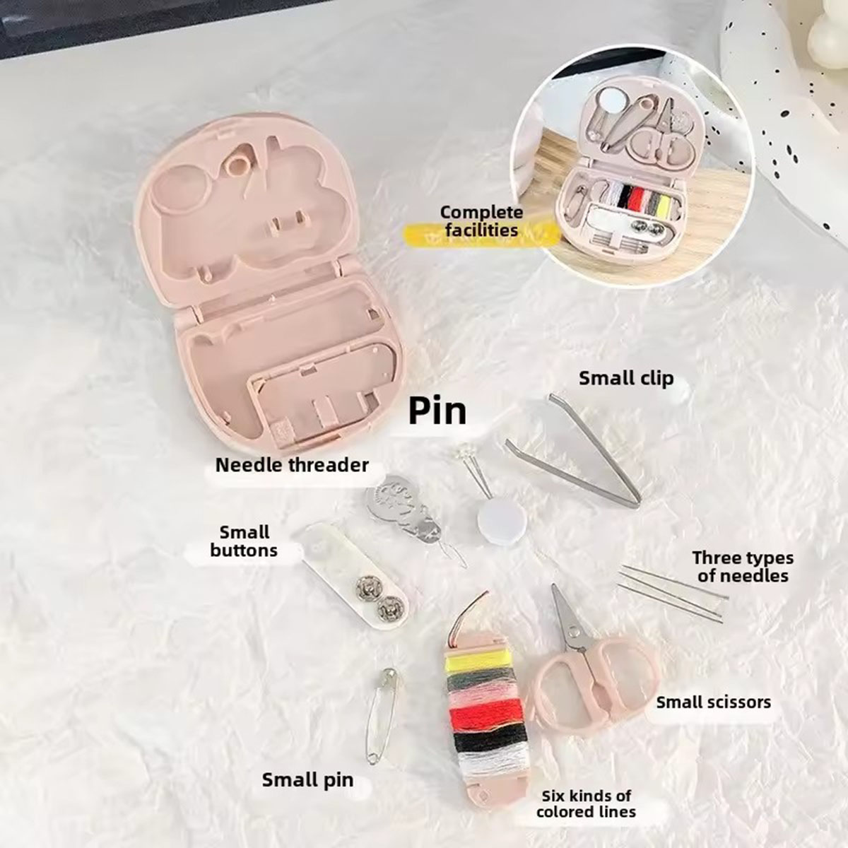 Mini Manual Sewing Machine Kit - Travel Accessories Kit For Men recension och pris
