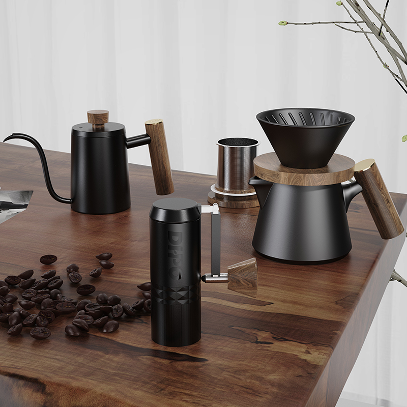 DHPO Luxury Coffee Kit Set wit - Portable Travel Kettle recension och pris