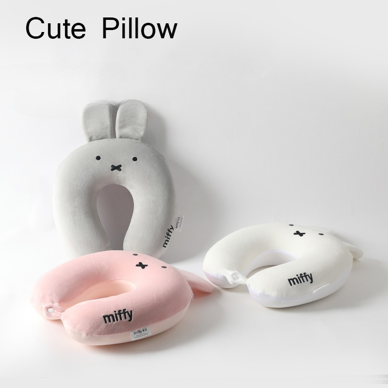 Cute Hot Anime Miffy Rabbit Ea - Neck Pillow Memory Foam recension och pris