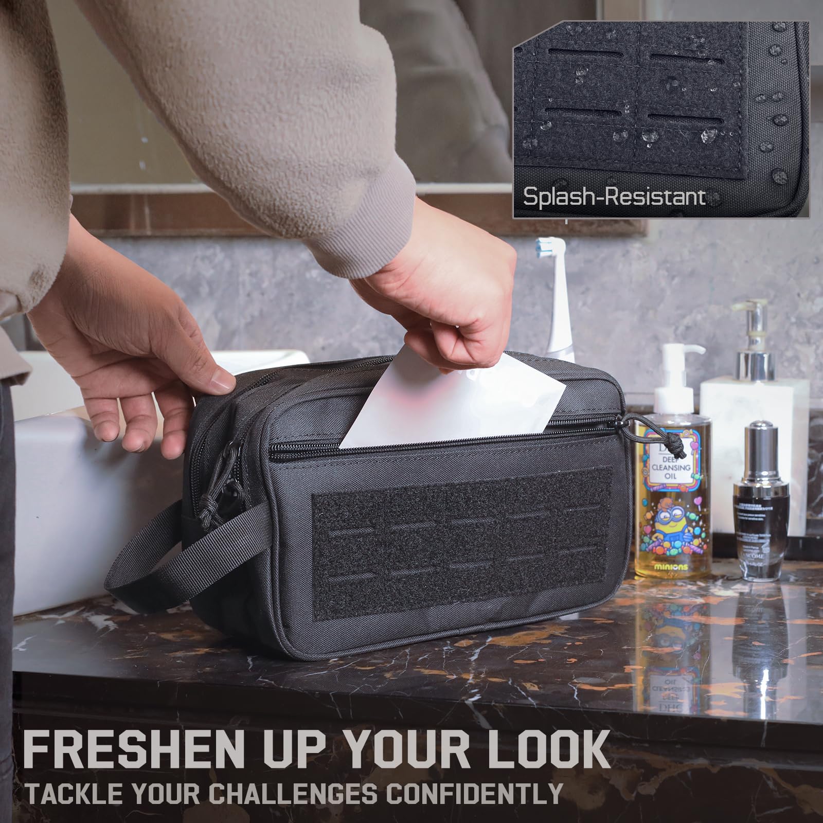 Tactical Toiletry Bag for Men, - Travel Accessories Kit For Men recension och pris